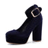 Simple sexy nightclub high heel single shoe suede - O Retalho