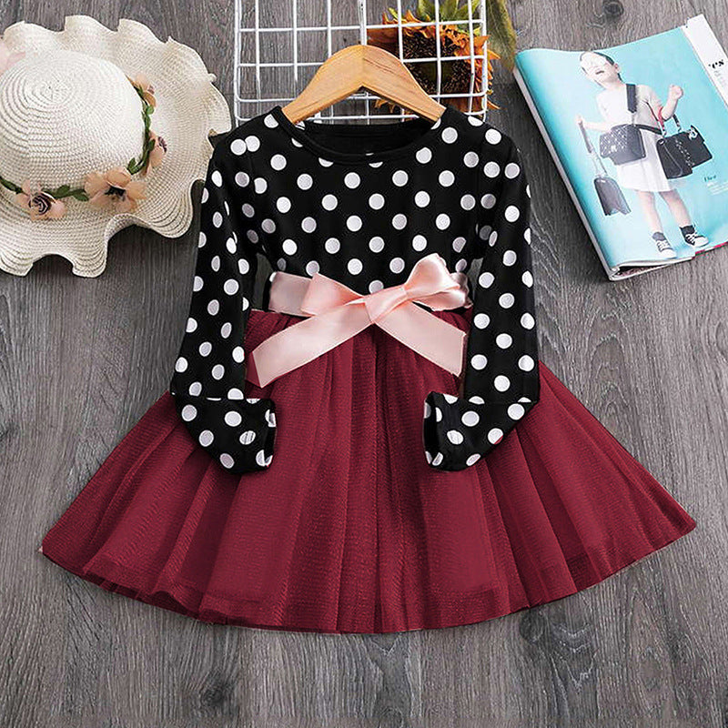 Polka dot princess dress - O Retalho