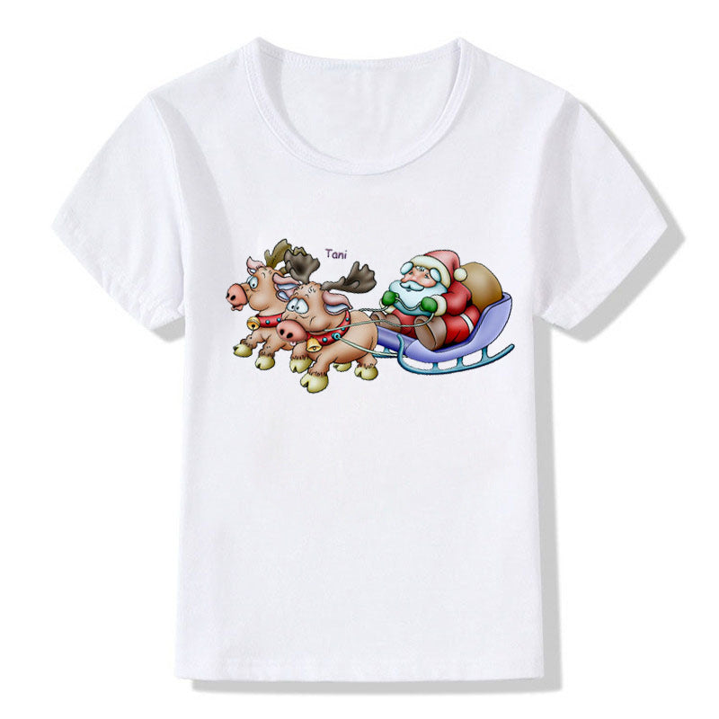 Camiseta infantil fofa de Natal - O Retalho