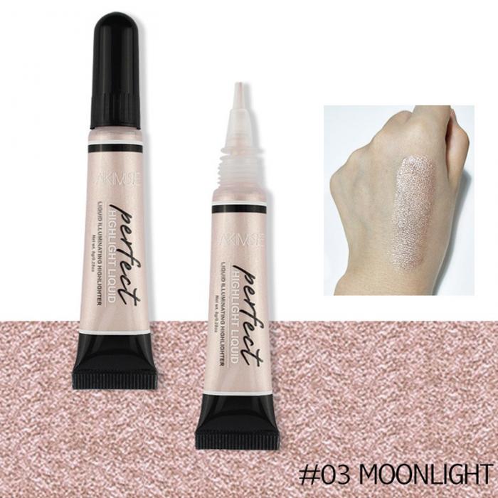 Liquid Foundation Shimmer Brightener Concealer Primer Base Contour Makeup Face Highlighter Cream - O Retalho