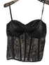 Crop top de renda bordada - O Retalho