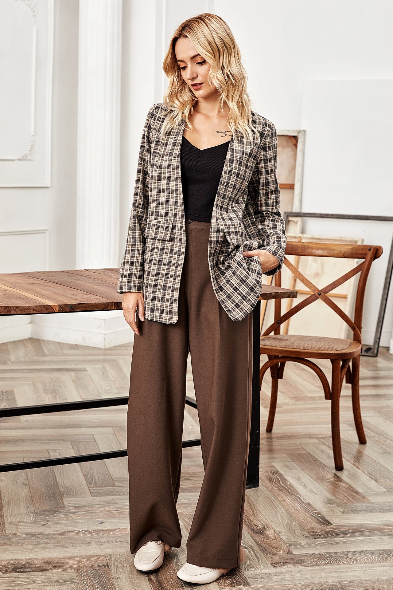 Blazer xadrez inverno - O Retalho
