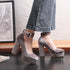 Simple sexy nightclub high heel single shoe suede - O Retalho