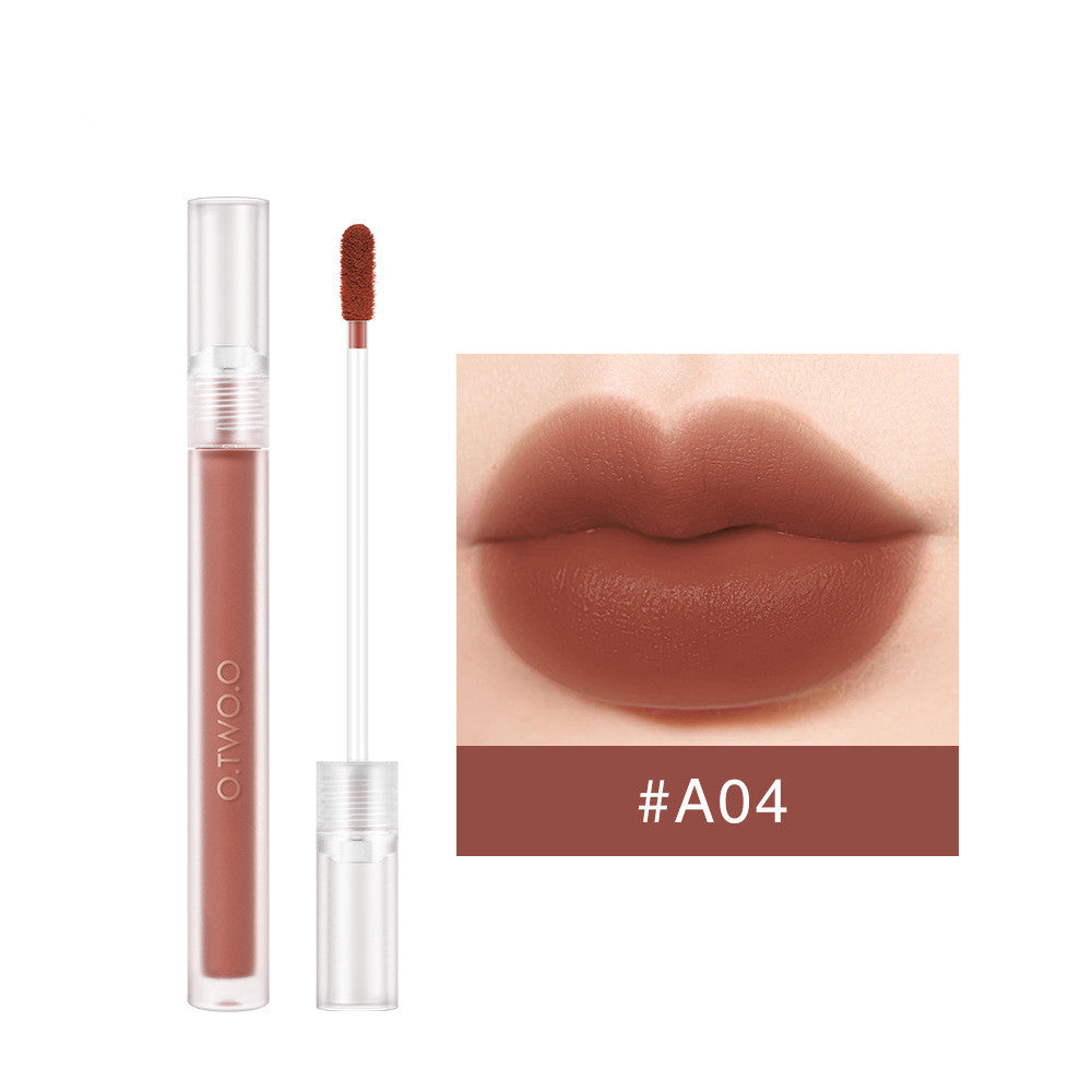 O.TWO.O Matte Waterproof Long Lasting Non-stick Moisturizing Lip Glaze - O Retalho