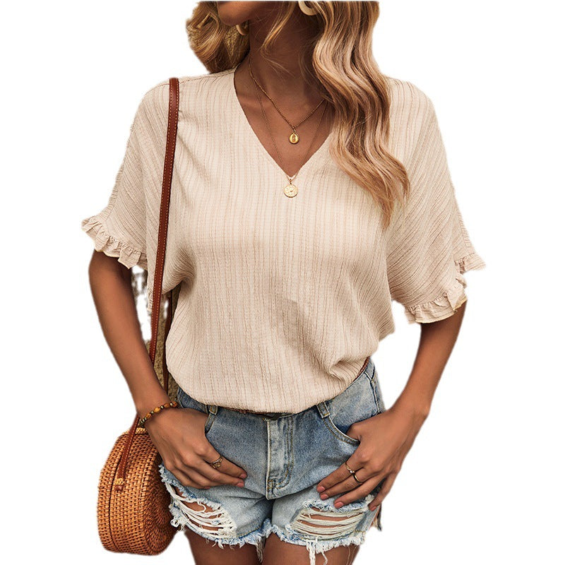 Blusa de manga curta solta - O Retalho