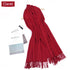 Women's Solid Color Lambswool Fringe Bib - O Retalho