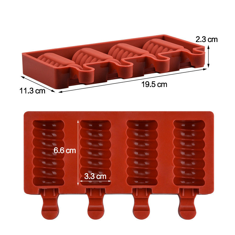 Molde de sorvete de picolé de silicone - O Retalho