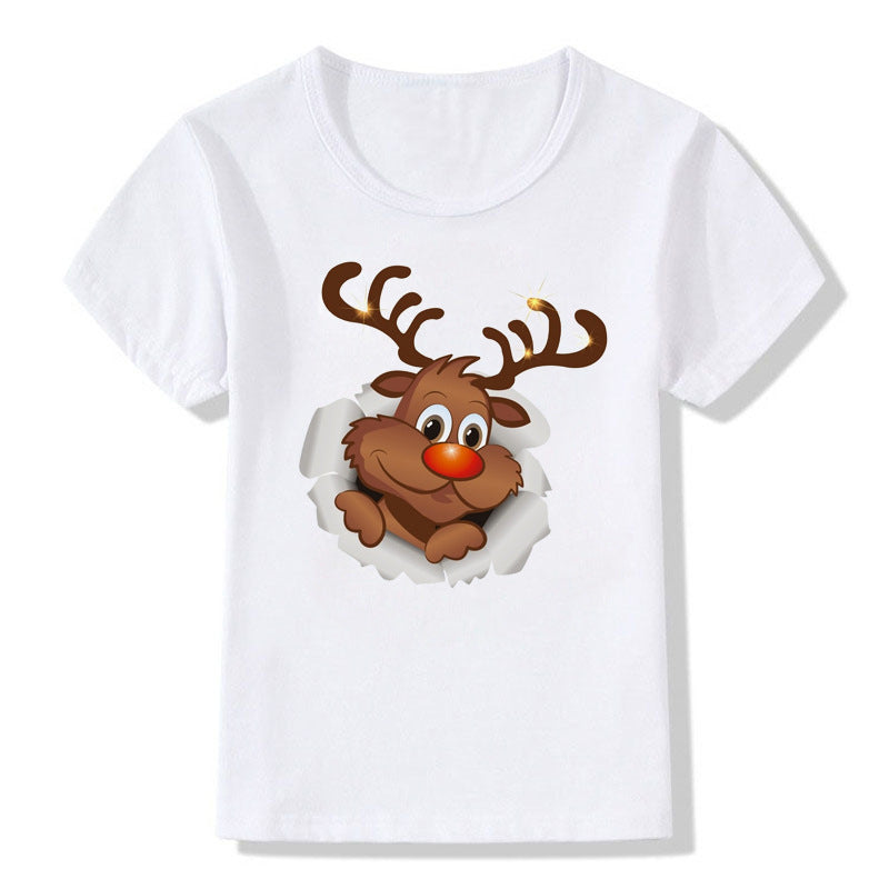 Camiseta infantil fofa de Natal - O Retalho