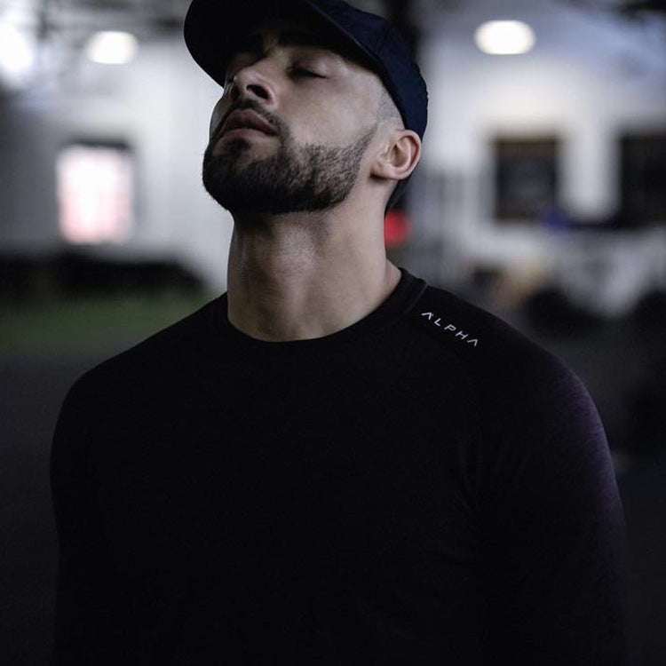 Camisetas de Manga Longa para Homens - Respiráveis e Confortáveis para Academia e Esportes - O Retalho