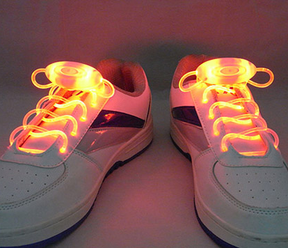 Led Sport Shoe Laces Glow Shoe Strings Round Flash Light Shoelaces - O Retalho
