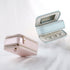 Simple Zipper Leather Jewelry Box Storage - O Retalho