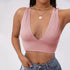 Crop top Decote Em V - O Retalho