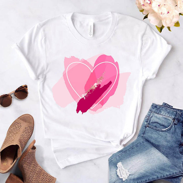Camiseta Manga Curta de Gola Redonda com Estampa - O Retalho