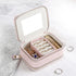 Simple Zipper Leather Jewelry Box Storage - O Retalho