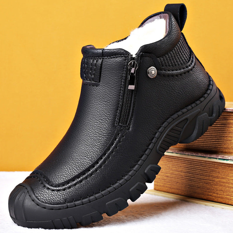 Sapatos de algodão para homens com isolamento de pelúcia - O Retalho