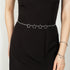 Simple Fashion Men And Women Star Metal Waist Chain Sexy Cutout Five-pointed Star Body Chain Jeans Dress Accessories - O Retalho