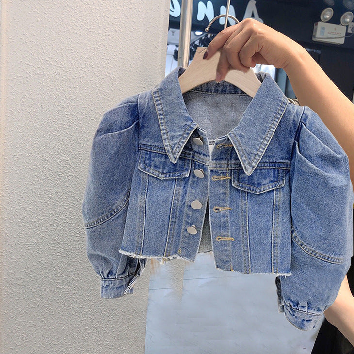 Korean New Girls' Fashion Sweet Denim Clothes - O Retalho