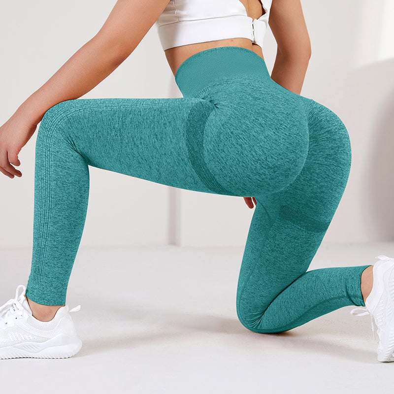 Calças femininas fitness de ioga sem costura leggings - O Retalho