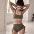 Conjunto de Roupas de Yoga para Mulheres: Novo Outono e Inverno com Charme Cruzado nas Costas - O Retalho