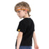 Camiseta infantil com estampa de letras coloridas - O Retalho