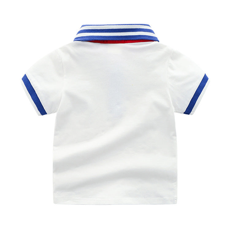 Camiseta Infantil Polo de Manga Curta - O Retalho
