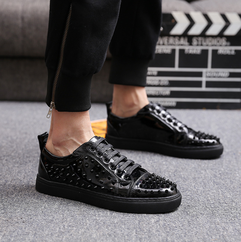 Sapatos de couro da moda europeia e americana para homens - O Retalho