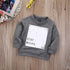 Spring and Autumn kids sports letter printed sweater - O Retalho