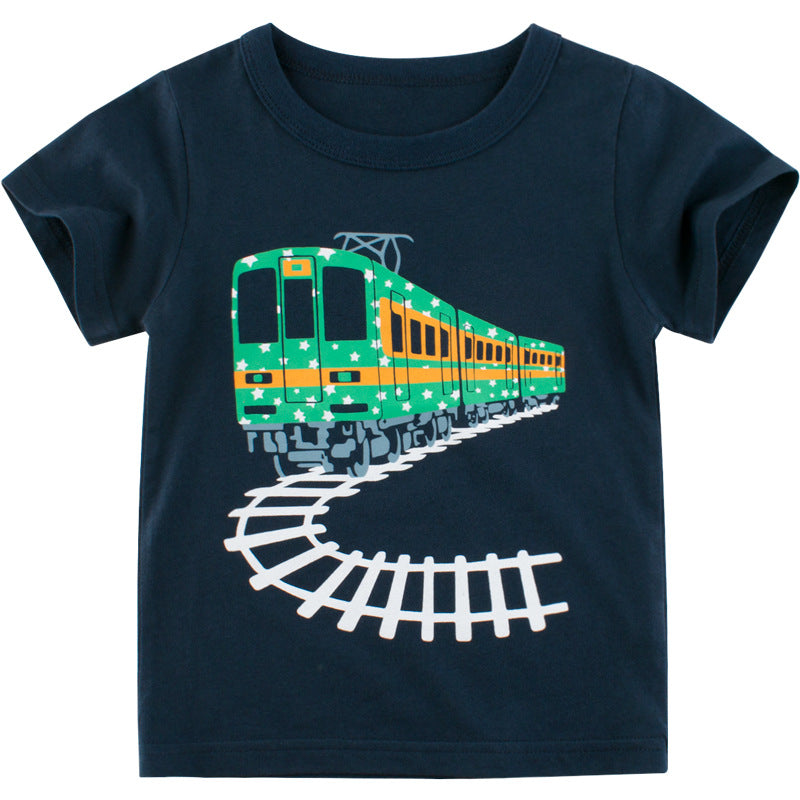 ☀️Camiseta de manga curta para meninos - O Retalho