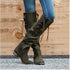 New product square heel mid-heel high boots women - O Retalho