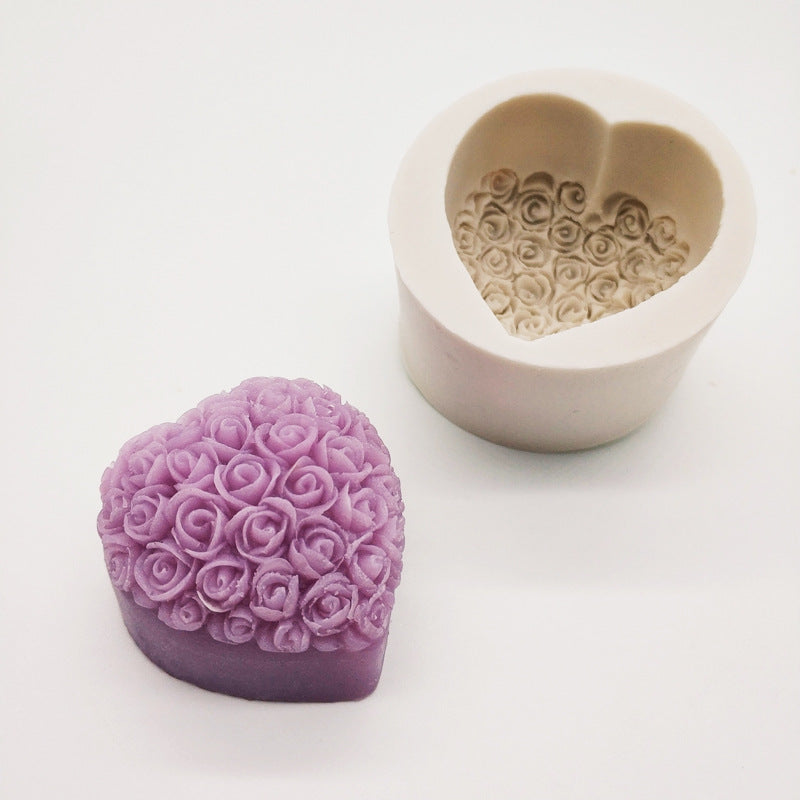 Forma de silicone para bolo de mousse de rosas - O Retalho