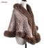 Women's Fur Collar Fur Shawl Warm - O Retalho
