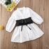 vestido branco evasê para meninas - O Retalho