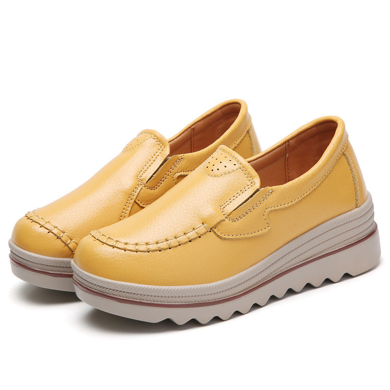 Sapatos casuais para mulheres em couro - O Retalho