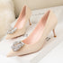 Women Pointed Toe Fashion High Heel Shoes - O Retalho