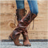 New product square heel mid-heel high boots women - O Retalho