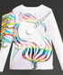 camisola infantil com estampa de unicórnio - O Retalho