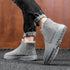 Botas de couro e veludas, adequadas para inverno - O Retalho