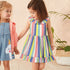 Vestido de verão para meninas com riscas - O Retalho