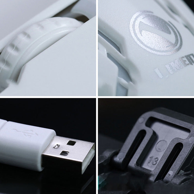 Conjunto brilhante de mouse e teclado para jogos GTX300 CF LOL - O Retalho