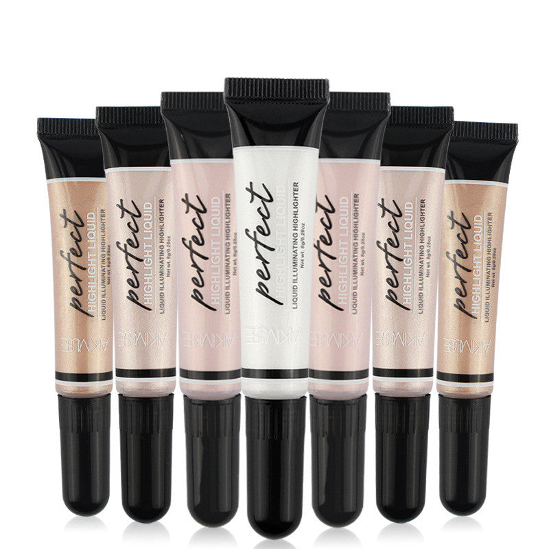 Liquid Foundation Shimmer Brightener Concealer Primer Base Contour Makeup Face Highlighter Cream - O Retalho