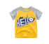 camiseta infantis de algodão e mangas curtas - O Retalho