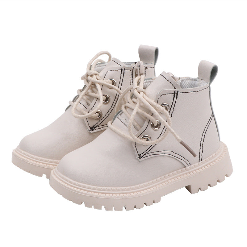 Botas Curtas de Couro Sintético para Meninos - O Retalho