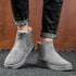 Botas de couro e veludas, adequadas para inverno - O Retalho