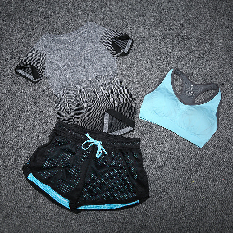 Conjunto Feminino de Yoga com 3 Peças - Estilo e Desempenho para Seus Treinos de Verão - O Retalho