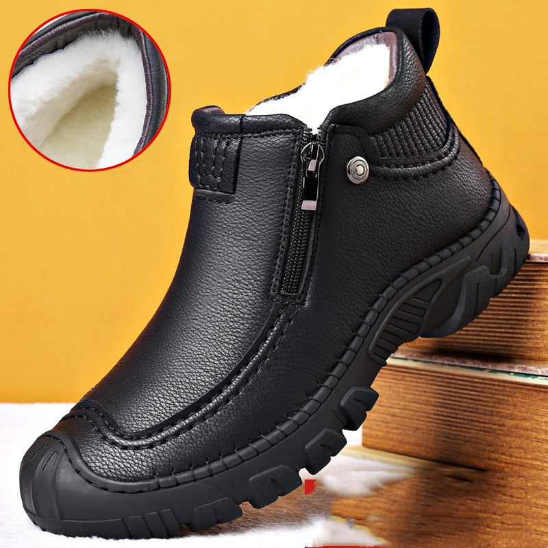 Sapatos de algodão para homens com isolamento de pelúcia - O Retalho