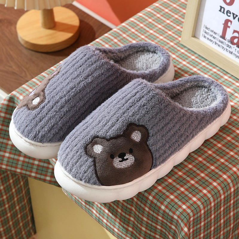 Pantufas Fofas de Coelho Listrado para Mulheres - O Retalho