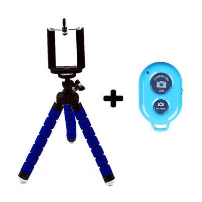 Mini Tripé Octopus Flexível para Smartphone e Câmera GoPro 10/9 - Acessório Versátil e Compacto - O Retalho