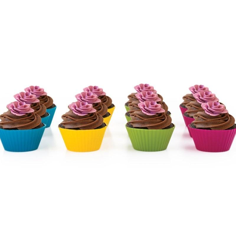 Formas de cupcake antiaderente reutilizáveis - O Retalho