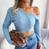Crop top manga cumprida ombro irregular - O Retalho