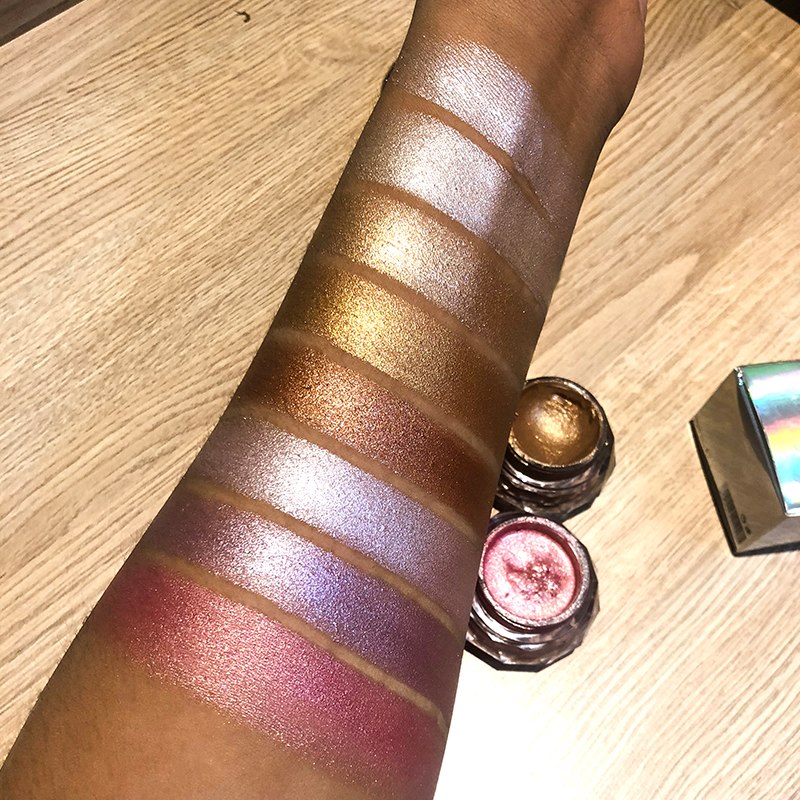 Face Highlighter Jelly Gel Mermaid Eyeshadow Glow Body Glitter Festival Makeup Iluminador Gold Liquid Highlighter Bronzer - O Retalho